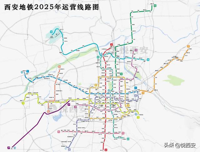 西安地铁15号线最新线路图详解